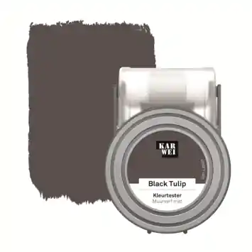 KARWEI Kleurtester muurverf mat 55ml black tulip