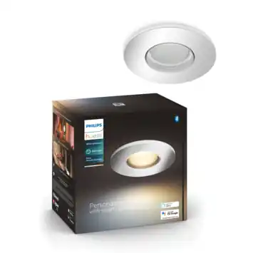 Philips Hue badkamerinbouwspot Adore chroom - warm tot koelwit licht 4.2W - 1 spot