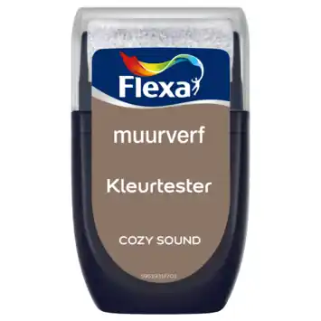 Flexa Creations 2026 muurverf kleurtester mat cozy sound 30ml