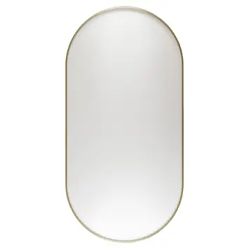 Haceka badkamerspiegel Deco geborsteld goud 80 x 40 cm ovaal