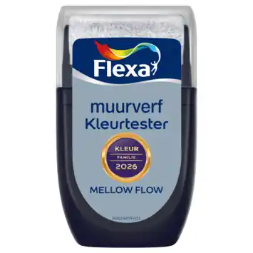 Flexa Creations 2026 muurverf kleurtester mat mellow flow 30 ml