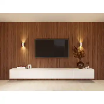 Lattenwand Decowall Acoustic Blend ton sur ton walnoot 260x30cm, 2 stuks (1.56m²)