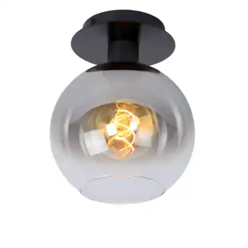 Lucide plafonnière Marius 60W zwart