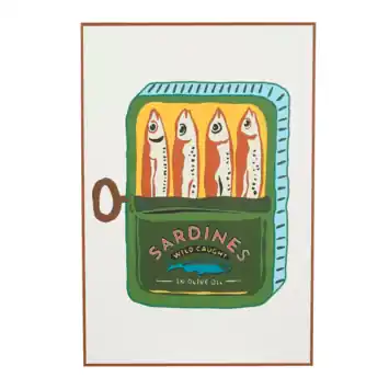 Muurdecoratie d.bruin Sardines FSC Mix - l41xb61xh3cm