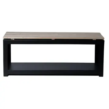 Fancy Flames bank met houtopslag