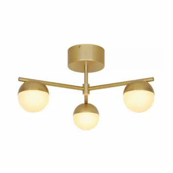 Nordlux plafondlamp Contina geborsteld messing 5W - G9