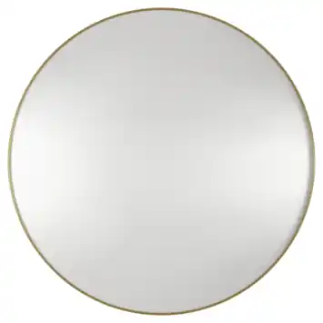 Haceka badkamerspiegel Deco geborsteld goud Ø 80 cm rond