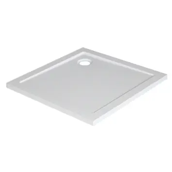 Marho Luxe douchebak vierkant glanzend wit 90 x 90 x 4 cm