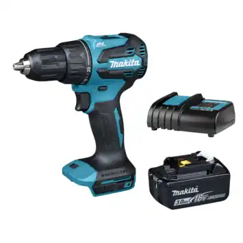 Makita 18V LXT klopboor brushless DHP490SF inclusief 3Ah accu en snellader