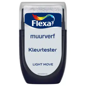 Flexa Creations 2026 muurverf kleurtester mat light move 30 ml