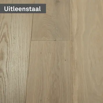 Kleurstaal Parket Rustiek Gerookt Wit Geolied Eiken