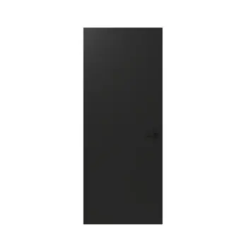Lundia binnendeur Glat En AA01 RAL 9011 gelakt opdek rechts 88 x 211,5 cm