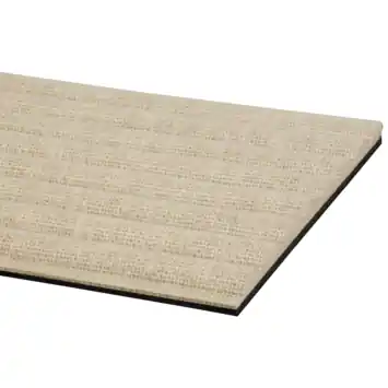 Kleurstaal lattenwand Decowall Acoustic Curve zand 25x30cm