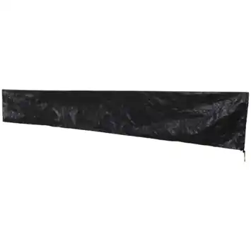 Parasolhoes zwart polyester 190x26 cm