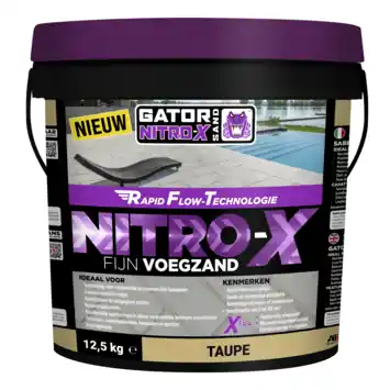 Gator Nitro-X fijn voegzand taupe 12,5 kg