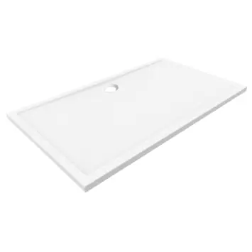 Marho douchebak rechthoek glanzend wit 160 x 90 x 4 cm