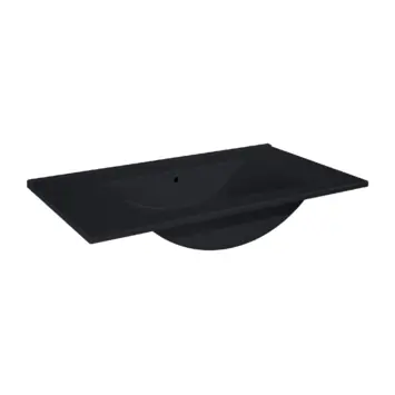 Atlantic wastafel Kyra zwart keramiek 80 cm