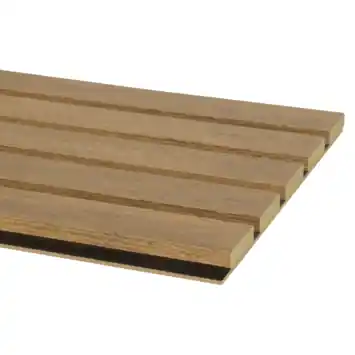 Kleurstaal lattenwand Decowall Essential brons eiken 25x30cm