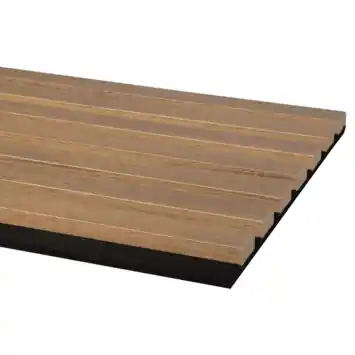 Kleurstaal lattenwand Decowall Acoustic rustiek eiken 25x30cm