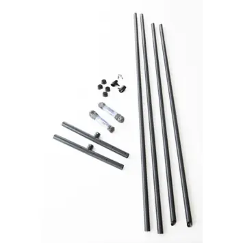 Giardino drooglijn met paal ø 60 mm x 240 cm, 2 stuks antraciet