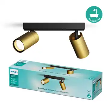 Philips Idris opbouwspot 2×5 W IP44 brons