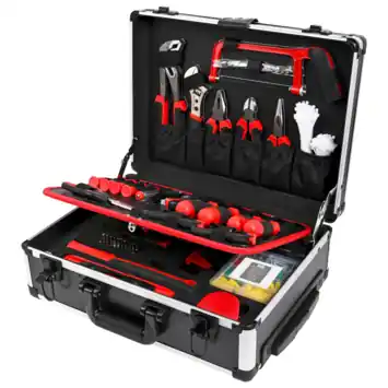 Gereedschapskoffer / trolley met 299-delige set handgereedschap