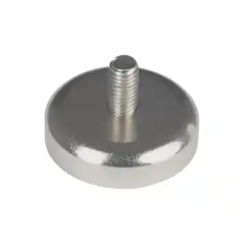 Magneet Neodymium schroefdop met bout en zilver 25mm