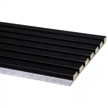 Kleurstaal lattenwand Decowall Acoustic zwart 25x30cm