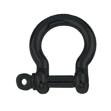 Harpsluiting 8mm RVS Zwart