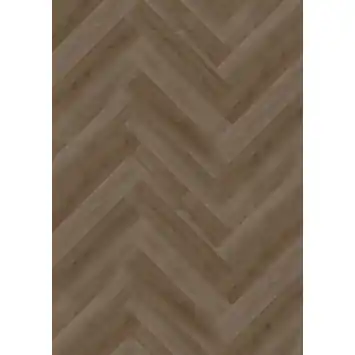 Kleurstaal vinyl vloer Novara visgraat eiken donkerbruin houtlook