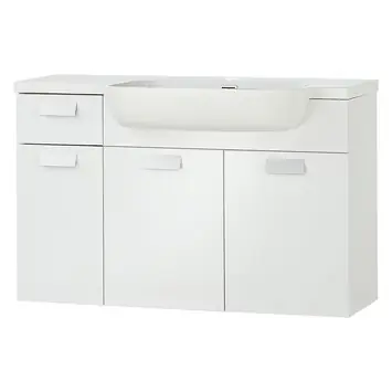 Differnz Fabulous onderkast met wastafel 100 cm hoogglans wit