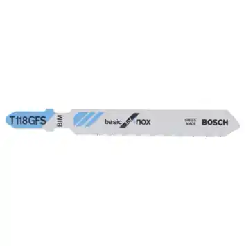 Bosch Prof decoupeerzaagblad T118 basic voor roestvrij staal - 3 stuks