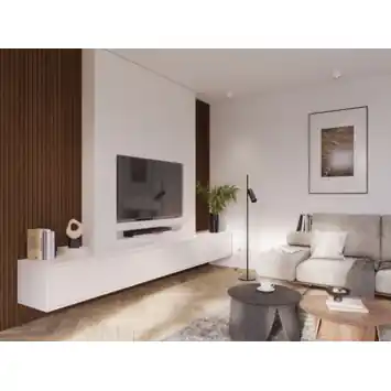 Lattenwand Decowall Acoustic ton sur ton walnoot 260x30cm, 2 stuks (1.56m²)