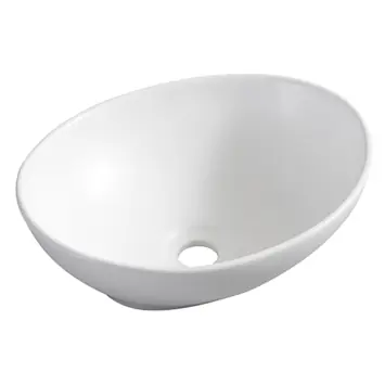 Marho Ablua waskom ovaal 40 x 33 x 14,5 cm keramiek mat wit