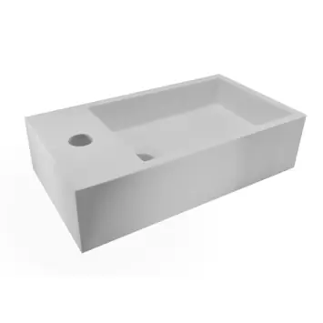 Marho Zelia fontein toilet links mat wit composiet