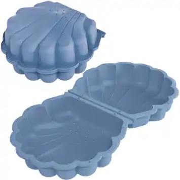 Summertime schelp zandbak kunststof blauw 89 x 79 x 18 cm