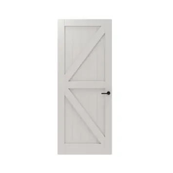 Lundia binnendeur Frama Fyra 2A07 wit gegrondverfd opdek links 83 x 231,5 cm