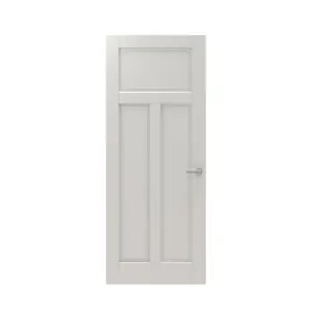 Lundia binnendeur Frama En 2A02 wit gegrondverfd opdek links 88 x 201,5 cm