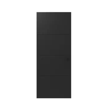 Lundia binnendeur Linj En AA01 RAL 9011 gelakt stomp rechts 83 x 211,5 cm