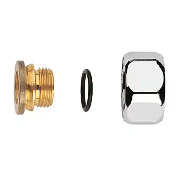 Grohe aansluitkoppeling voor 2-greepsmengkranen 1/2" chroom