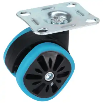 Design wielen dub met vierkant wiel 58mm - blauw - 4 stuks