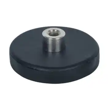 Magneet Neodymium schroefdop met rubber 31mm