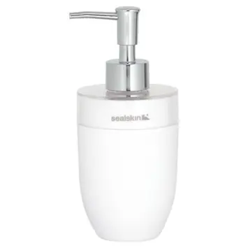Sealskin Bloom zeepdispenser kunststof matglas/wit