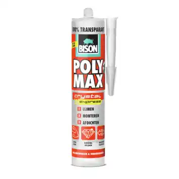 Bison poly max crystal express koker transparant 300 g