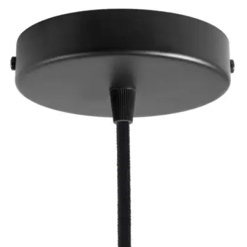 Plafondplaat metaal zwart 12cm
