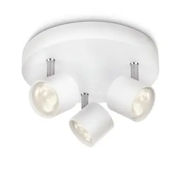 Philips triospot Star wit - Incl 3X LED 3W dimbaar