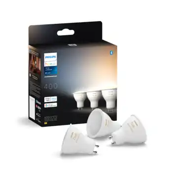 Philips Hue spot - warm tot koelwit licht 4.2W - 3 spots - GU10