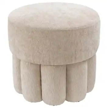 KARWEI Poef Okki zand polyester stof