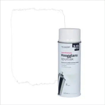 KARWEI spuitlak hoogglans RAL 9016 wit 400 ml
