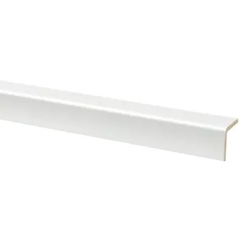 Hoeklat MDF 33x33 mm wit lengte 260 cm